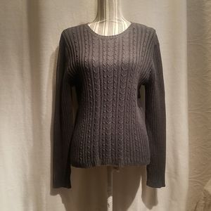 Jennifer Moore Knitted Gray Sweater Size Large